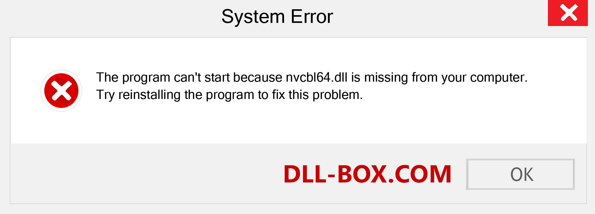 nvcbl64.dll file is missing?. Download for Windows 7, 8, 10 - Fix  nvcbl64 dll Missing Error on Windows, photos, images